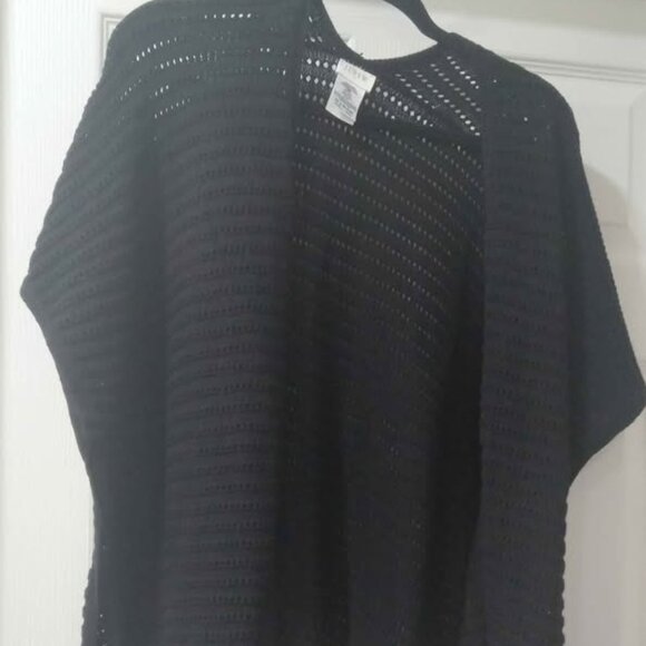 J. Crew Pointelle Open Face Short Sleeve Wrap / Cardigan, One Size - Picture 1 of 5